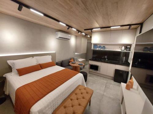 Postel nebo postele na pokoji v ubytování Apartamento em Maceió Prédio Luxo Beira Mar NT 322