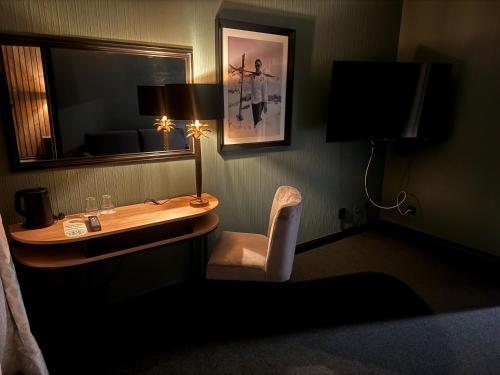 TV a/nebo společenská místnost v ubytování Skogstad Hotel - Unike Hoteller