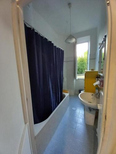 Koupelna v ubytování Camera vista San Pietro