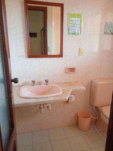 Koupelna v ubytování Departamento amoblado en segundo piso