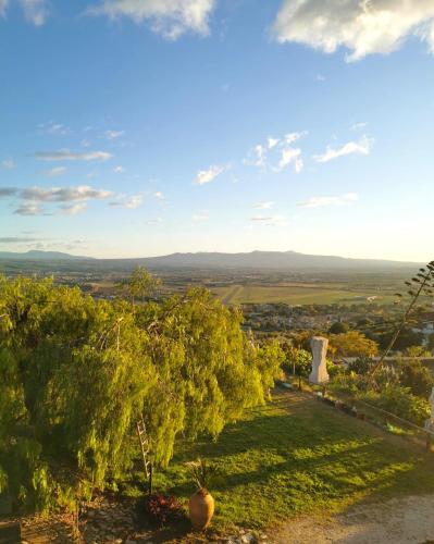a view from the top of a hill with trees at Villa Dei Romani - Country House in Guidonia