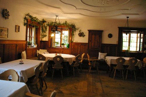 Restaurace v ubytování Bio-Bauernhof Rettenbachgut