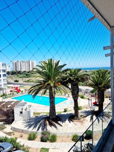 Bazén v ubytování Cómodo Departamento Sector Puerta del Mar nebo v jeho okolí