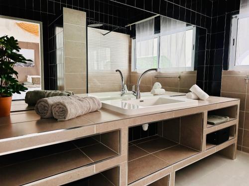 Postel nebo postele na pokoji v ubytování Atypik Villa