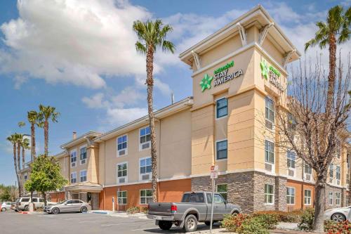 a hotel with a truck parked in front of it at Extended Stay America Suites - Los Angeles - Chino Valley in Chino