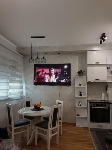 Kuchyň nebo kuchyňský kout v ubytování City011 studio