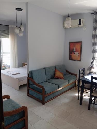 A seating area at Center apart