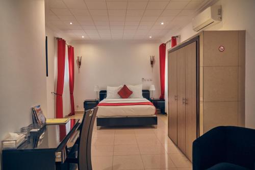 Cama o camas de una habitación en Guest Wharf - Côte Sauvage