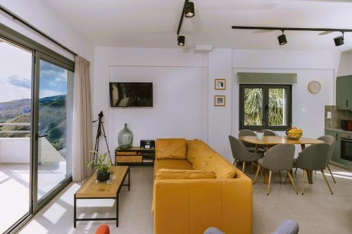 Μια τηλεόραση ή/και κέντρο ψυχαγωγίας στο Anemos Luxury Villas