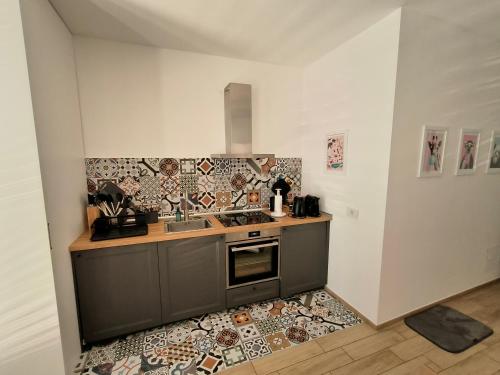 Kuchyň nebo kuchyňský kout v ubytování Apartment near to Como - Donkey's House