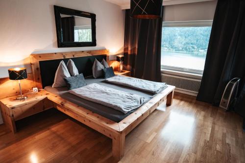 Postel nebo postele na pokoji v ubytování Appartements Winkler