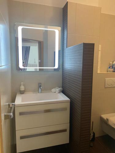 Salle de bains dans l'établissement Rosebeach Appartement am Ossiachersee und Gerlitzen Skipiste