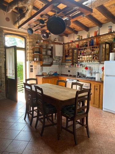Kuchyň nebo kuchyňský kout v ubytování Rustico di Charme in Valpolicella