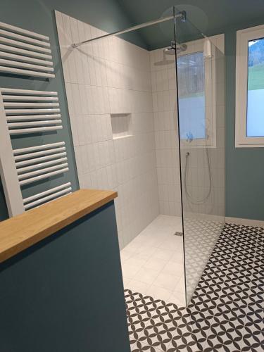 Koupelna v ubytování Refugium im Wald