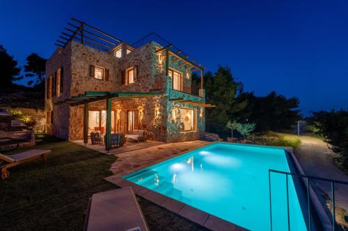 Πισίνα στο ή κοντά στο MY DALMATIA - Authentic Villa Fisola with private infinity pool and sea view
