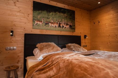 Alpen Lodge Berwangにあるベッド
