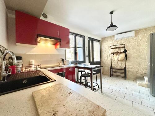 Dapur atau dapur kecil di Home 12 les Vignes