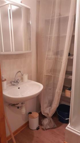 Koupelna v ubytování Appartement vu sur la montagne