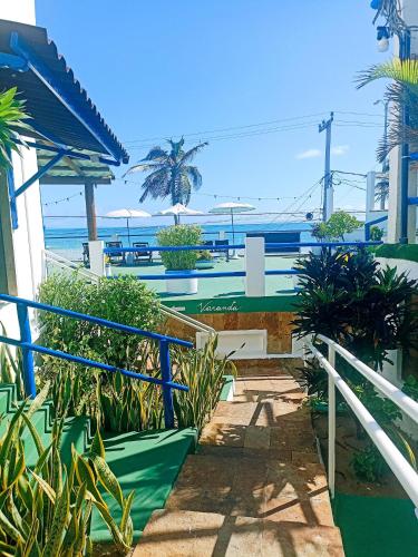 a view of the beach from a house at Ponta Negra Suites & Apart in Natal