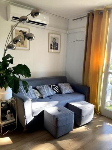 Flat air conditioning 4 people near stadium beach