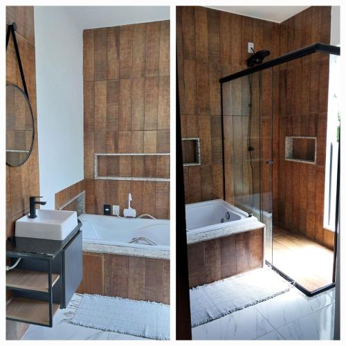 Bilik mandi di Loft Refugio na Serra-RJ