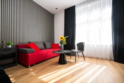 Χώρος καθιστικού στο Design City Center Apartments