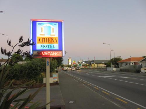 Πιστοποιητικό, βραβείο, πινακίδα ή έγγραφο που προβάλλεται στο Athena Motel