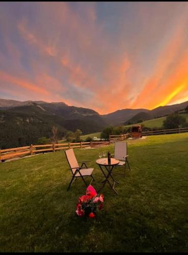 Paisaje cerca de este chalet de montaña