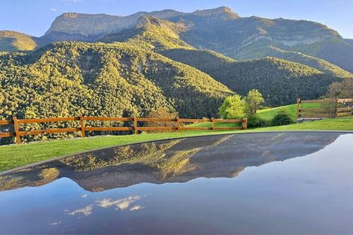 Paisaje cerca de este chalet de montaña