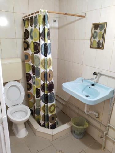 Koupelna v ubytování Villa BITKOSKI Pestani