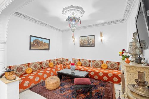 Posezení v ubytování Riad Marwa Marrakech