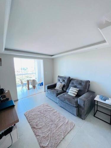 Χώρος καθιστικού στο Cobertura Duplex Com Piscina e Vista mar