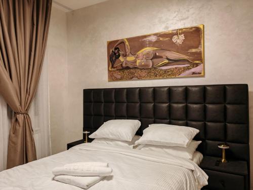 Postel nebo postele na pokoji v ubytování Belgrade Waterfront BW Libera Luxury Apartment with Balcony and Garage