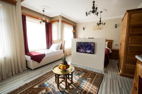 Posezení v ubytování Sultan Corner Suites
