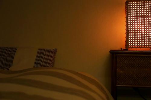 Cama o camas de una habitación en 十六夜山荘