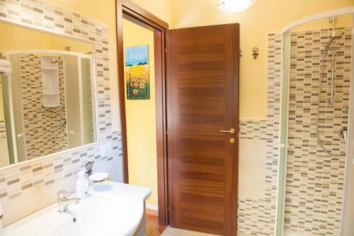 Koupelna v ubytování B&B Da Sabrina
