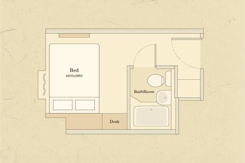 ホテル縁道の見取り図または間取り図