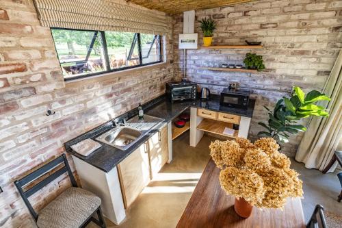 Ein Sitzbereich in der Unterkunft Gartmore Guest Farm