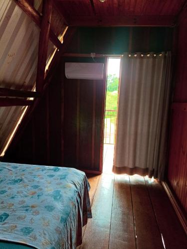 Postel nebo postele na pokoji v ubytování Recanto Aconchego