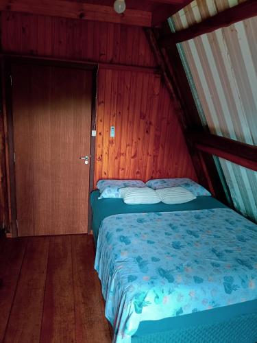 Postel nebo postele na pokoji v ubytování Recanto Aconchego