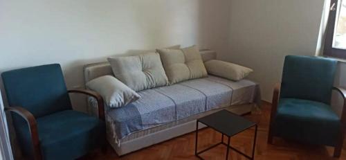 Χώρος καθιστικού στο Apartment Luki