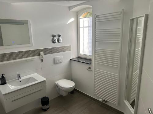 Koupelna v ubytování Formella Wartburgblick