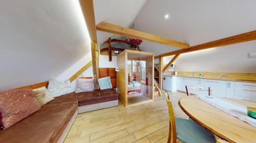 Postel nebo postele na pokoji v ubytování Resort Hisa Ida - Apartments with Hot Tub and Sauna