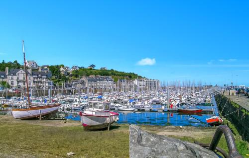 a bunch of boats are docked in a harbor at Gorgeous Home In Quessoy in Quessoy