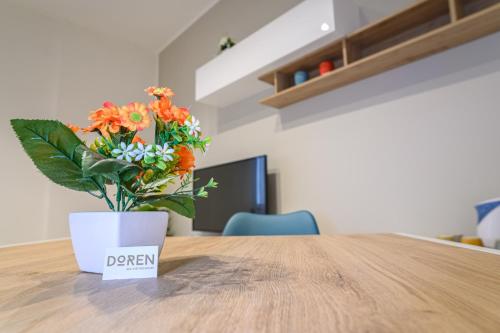TV a/nebo společenská místnost v ubytování Doren B&B
