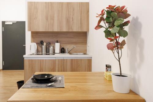 Una cocina o cocineta en Central Urban Studio