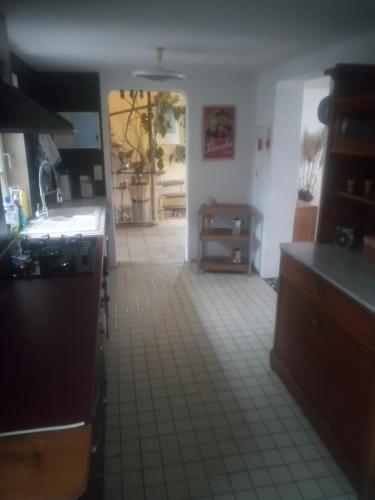 Kuchyň nebo kuchyňský kout v ubytování Ferienwohnung Zentral
