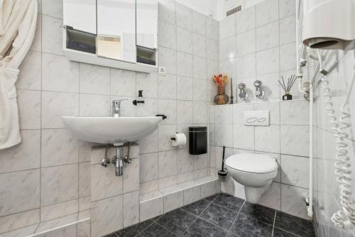Koupelna v ubytování Apartment Köpenick See
