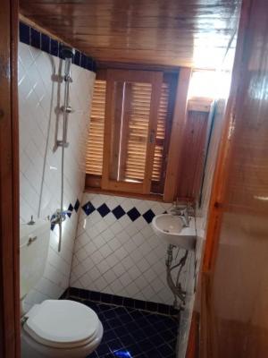 a bathroom with a toilet and a sink at Nubian Sandal in Aswan