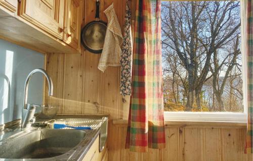 a kitchen with a sink and a window at 4 Bedroom Awesome Home In Fosslandsosen in Fosslandsosen